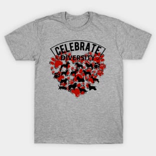 CELEBRATE DIVERSITY DOG T-Shirt